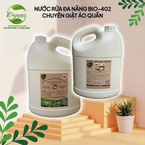 Nước Giặt Áo Quần Sinh Học BIO-402 (Dung Tích : 400ml, 2000ml, 4000ml) - Hình ảnh 2